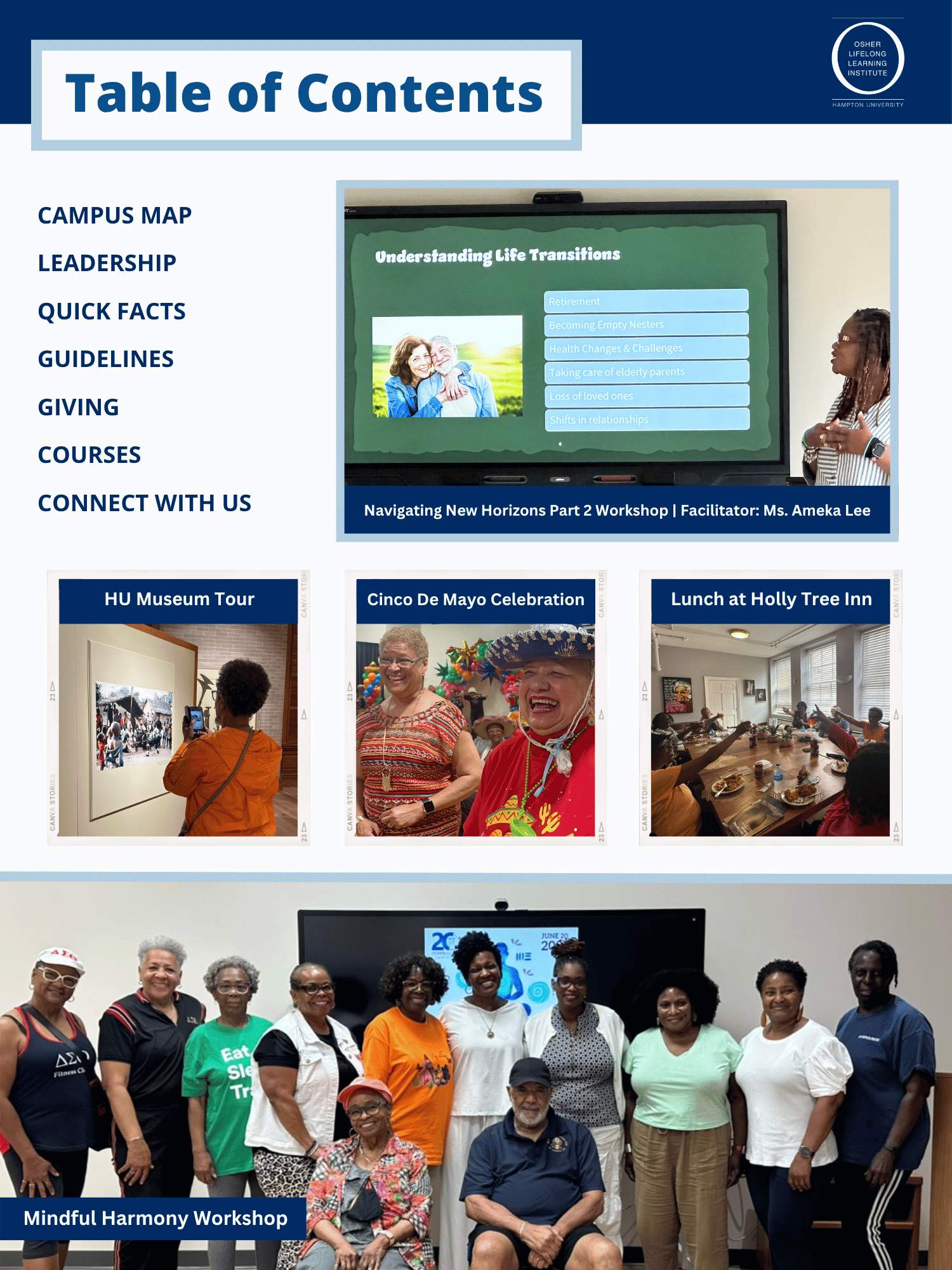 OLLI Course Catalog page $2