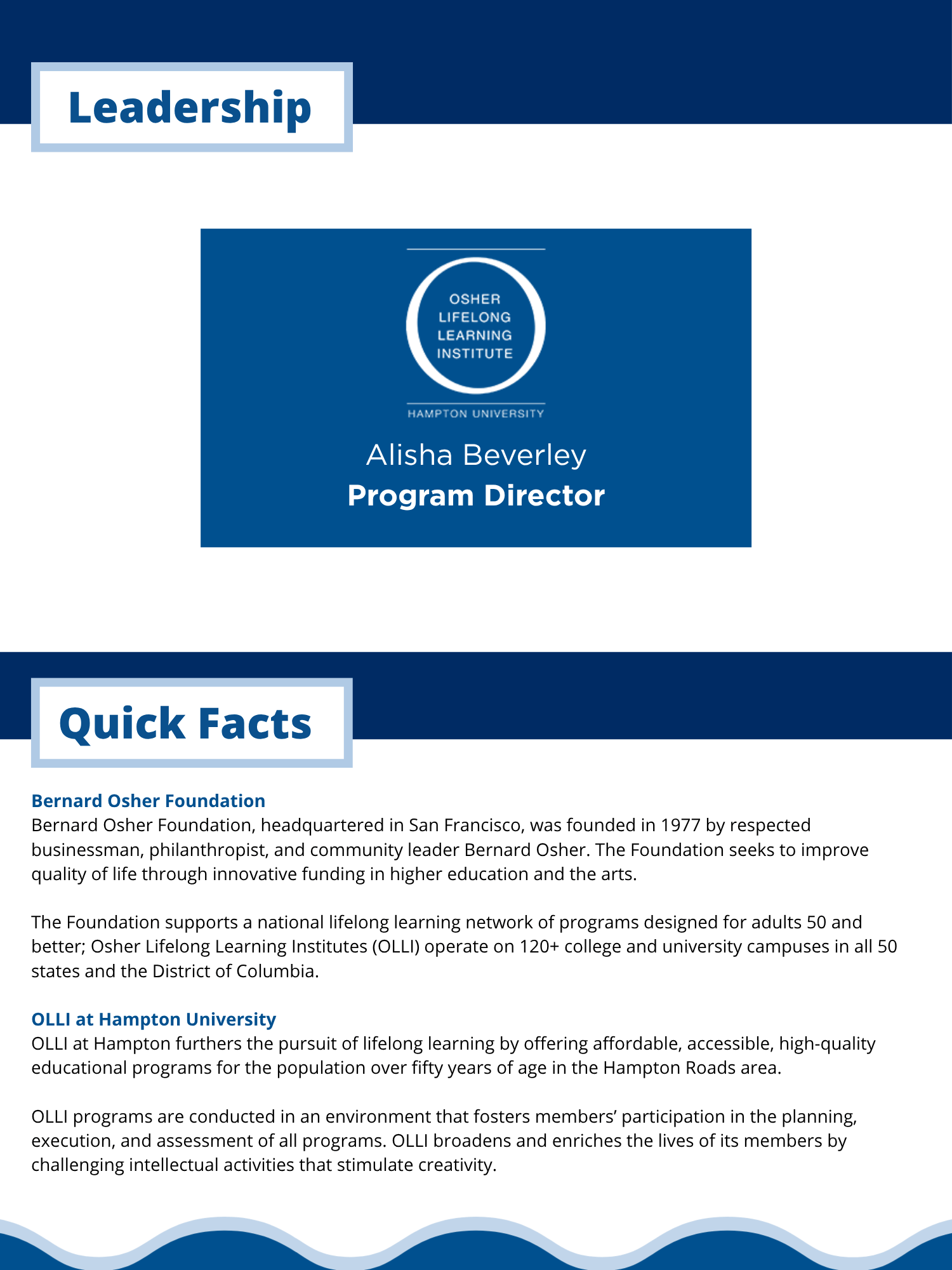 OLLI Course Catalog page $3